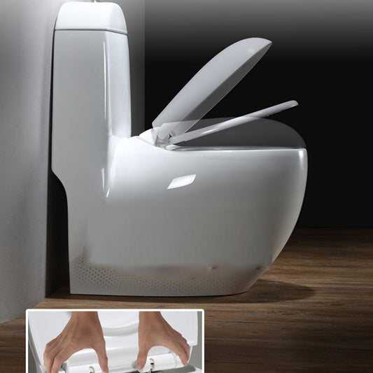 Modern Floor Mount Flush Toilet Ceramic Siphon Jet Urine Toilet for Bathroom Clearhalo 'Bathroom Remodel & Bathroom Fixtures' 'Home Improvement' 'home_improvement' 'home_improvement_toilets' 'Toilets & Bidets' 'Toilets' 7330478