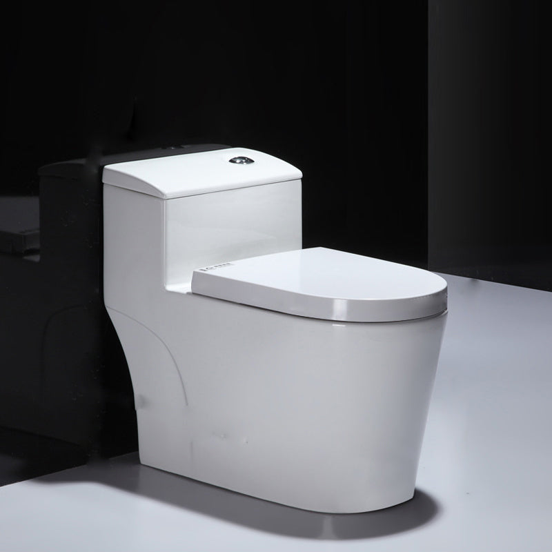 Contemporary Floor Mounted Toilet Seat Included Toilet Bowl for Bathroom 15"L x 28"W x 25"H Toilet with Sprayer Clearhalo 'Bathroom Remodel & Bathroom Fixtures' 'Home Improvement' 'home_improvement' 'home_improvement_toilets' 'Toilets & Bidets' 'Toilets' 7330489