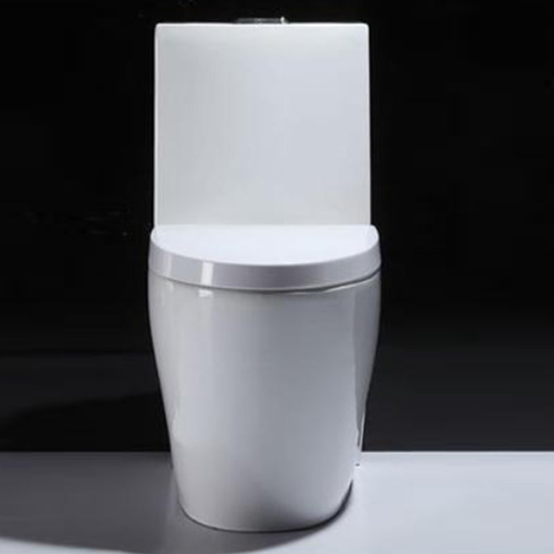 Contemporary Floor Mounted Toilet Seat Included Toilet Bowl for Bathroom 14.6"L x 26.8"W x 30.7"H Toilet with Sprayer 14" Clearhalo 'Bathroom Remodel & Bathroom Fixtures' 'Home Improvement' 'home_improvement' 'home_improvement_toilets' 'Toilets & Bidets' 'Toilets' 7330492