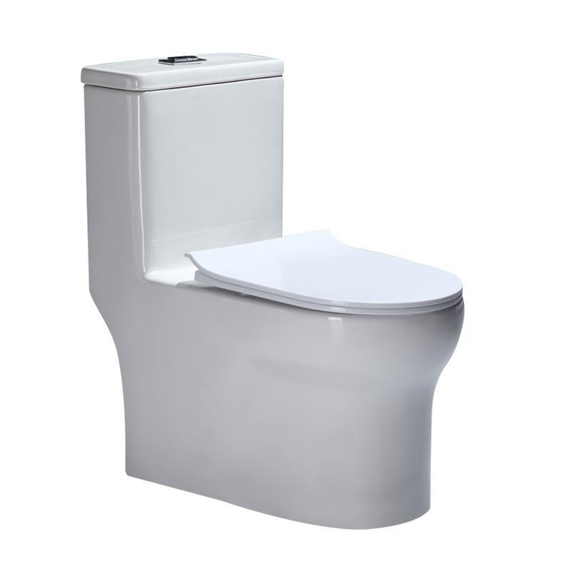 Contemporary Floor Mounted Toilet Seat Included Toilet Bowl for Bathroom Clearhalo 'Bathroom Remodel & Bathroom Fixtures' 'Home Improvement' 'home_improvement' 'home_improvement_toilets' 'Toilets & Bidets' 'Toilets' 7330494
