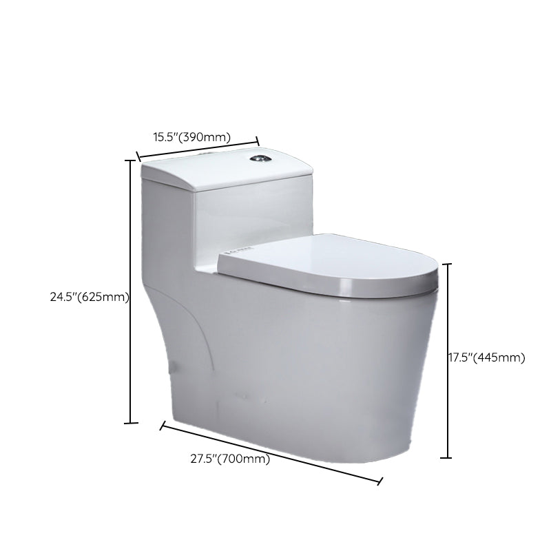 Contemporary Floor Mounted Toilet Seat Included Toilet Bowl for Bathroom Clearhalo 'Bathroom Remodel & Bathroom Fixtures' 'Home Improvement' 'home_improvement' 'home_improvement_toilets' 'Toilets & Bidets' 'Toilets' 7330500