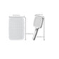 Contemporary Self-Cleaning Hand Shower 3 Sprays Wall-Mount Hand Shower Clearhalo 'Bathroom Remodel & Bathroom Fixtures' 'Home Improvement' 'home_improvement' 'home_improvement_shower_heads' 'Shower Heads' 'shower_heads' 'Showers & Bathtubs Plumbing' 'Showers & Bathtubs' 7331001