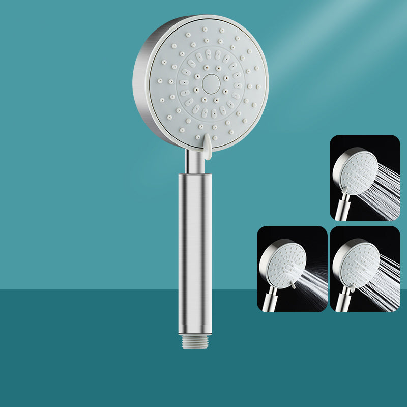 Round Self-Cleaning Hand Shower Adjustable Spray Pattern Stainless Steel Hand Shower Hand Shower 3 Hose not included Clearhalo 'Bathroom Remodel & Bathroom Fixtures' 'Home Improvement' 'home_improvement' 'home_improvement_shower_heads' 'Shower Heads' 'shower_heads' 'Showers & Bathtubs Plumbing' 'Showers & Bathtubs' 7331030