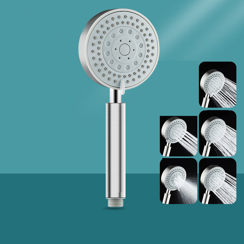 Round Self-Cleaning Hand Shower Adjustable Spray Pattern Stainless Steel Hand Shower Hand Shower 5 Hose not included Clearhalo 'Bathroom Remodel & Bathroom Fixtures' 'Home Improvement' 'home_improvement' 'home_improvement_shower_heads' 'Shower Heads' 'shower_heads' 'Showers & Bathtubs Plumbing' 'Showers & Bathtubs' 7331031