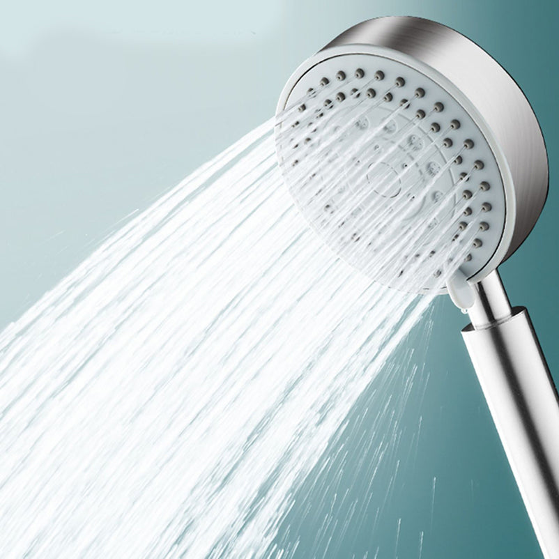 Round Self-Cleaning Hand Shower Adjustable Spray Pattern Stainless Steel Hand Shower Clearhalo 'Bathroom Remodel & Bathroom Fixtures' 'Home Improvement' 'home_improvement' 'home_improvement_shower_heads' 'Shower Heads' 'shower_heads' 'Showers & Bathtubs Plumbing' 'Showers & Bathtubs' 7331036