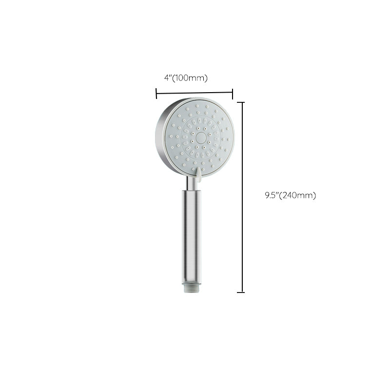 Round Self-Cleaning Hand Shower Adjustable Spray Pattern Stainless Steel Hand Shower Clearhalo 'Bathroom Remodel & Bathroom Fixtures' 'Home Improvement' 'home_improvement' 'home_improvement_shower_heads' 'Shower Heads' 'shower_heads' 'Showers & Bathtubs Plumbing' 'Showers & Bathtubs' 7331047