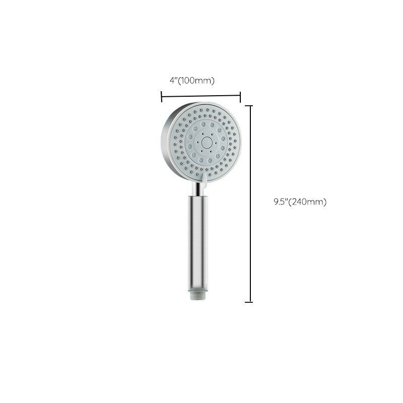 Round Self-Cleaning Hand Shower Adjustable Spray Pattern Stainless Steel Hand Shower Clearhalo 'Bathroom Remodel & Bathroom Fixtures' 'Home Improvement' 'home_improvement' 'home_improvement_shower_heads' 'Shower Heads' 'shower_heads' 'Showers & Bathtubs Plumbing' 'Showers & Bathtubs' 7331048