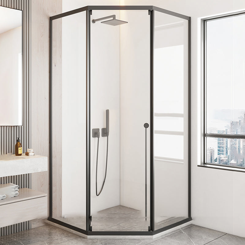 Framed Single Sliding Shower Doors Transparent Shower Bath Door Grey Left Clearhalo 'Bathroom Remodel & Bathroom Fixtures' 'Home Improvement' 'home_improvement' 'home_improvement_shower_tub_doors' 'Shower and Tub Doors' 'shower_tub_doors' 'Showers & Bathtubs' 7331729