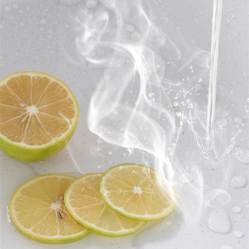 Drop-In Kitchen Sink Quartz Single Basin Kitchen Sink with Basket Strainer Clearhalo 'Home Improvement' 'home_improvement' 'home_improvement_kitchen_sinks' 'Kitchen Remodel & Kitchen Fixtures' 'Kitchen Sinks & Faucet Components' 'Kitchen Sinks' 'kitchen_sinks' 7332581