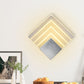 Modernism Squared Wall Sconce Metal 5.5"/8" W LED Corner Wall Mount Light in Black/Silver with Acrylic Shade Silver Clearhalo 'Cast Iron' 'Glass' 'Industrial' 'Modern wall lights' 'Modern' 'Tiffany' 'Traditional wall lights' 'Wall Lamps & Sconces' 'Wall Lights' Lighting' 733309