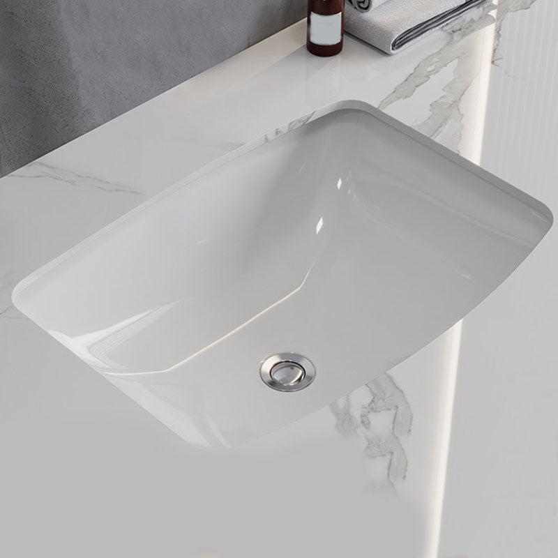 Classic Bathroom Sink Overflow Pop-Up Drain Trough Sink (Not Including Faucet) White Clearhalo 'Bathroom Remodel & Bathroom Fixtures' 'Bathroom Sinks & Faucet Components' 'Bathroom Sinks' 'bathroom_sink' 'Home Improvement' 'home_improvement' 'home_improvement_bathroom_sink' 7333132
