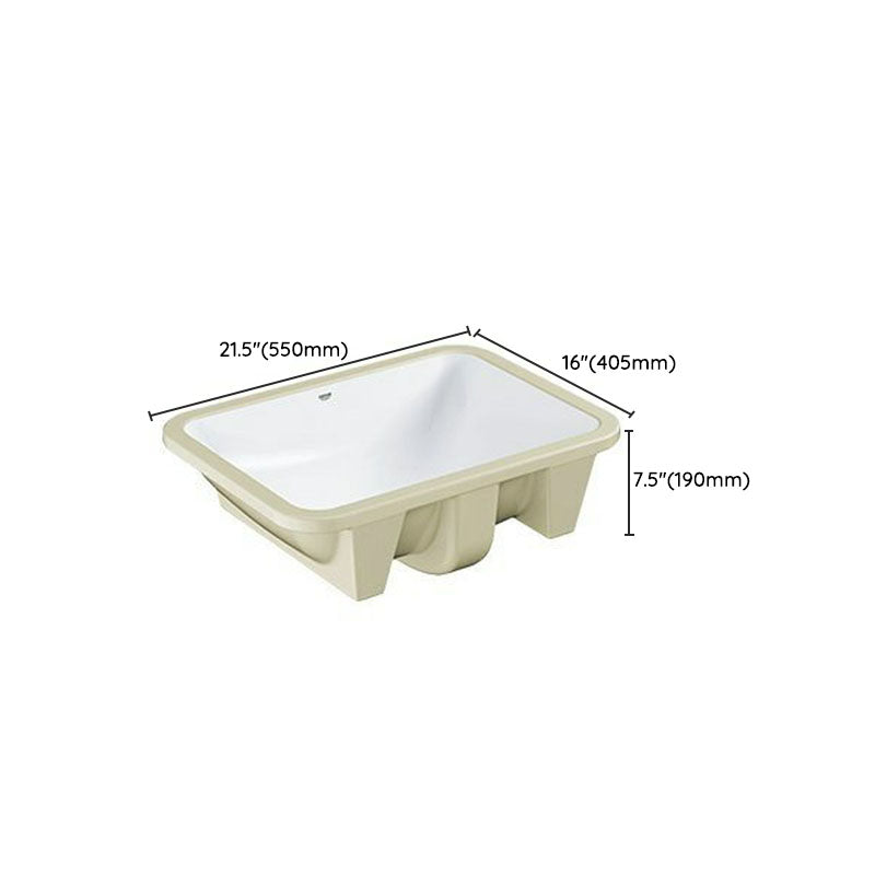 Classic Bathroom Sink Overflow Pop-Up Drain Trough Sink (Not Including Faucet) Clearhalo 'Bathroom Remodel & Bathroom Fixtures' 'Bathroom Sinks & Faucet Components' 'Bathroom Sinks' 'bathroom_sink' 'Home Improvement' 'home_improvement' 'home_improvement_bathroom_sink' 7333140