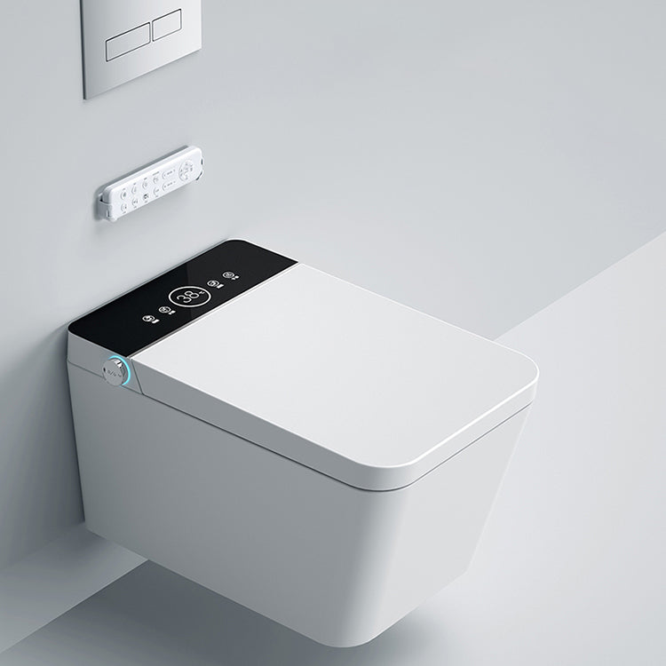 Dual Flush Wall Hung Toilet Set Contemporary Stain Resistant Wall Mounted Bidet Clearhalo 'Bathroom Remodel & Bathroom Fixtures' 'Bidets' 'Home Improvement' 'home_improvement' 'home_improvement_bidets' 'Toilets & Bidets' 7333233