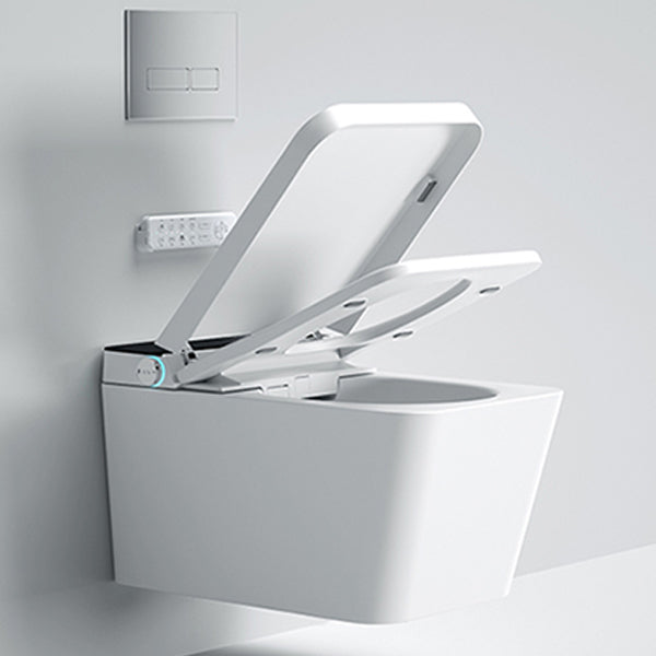 Dual Flush Wall Hung Toilet Set Contemporary Stain Resistant Wall Mounted Bidet Clearhalo 'Bathroom Remodel & Bathroom Fixtures' 'Bidets' 'Home Improvement' 'home_improvement' 'home_improvement_bidets' 'Toilets & Bidets' 7333239