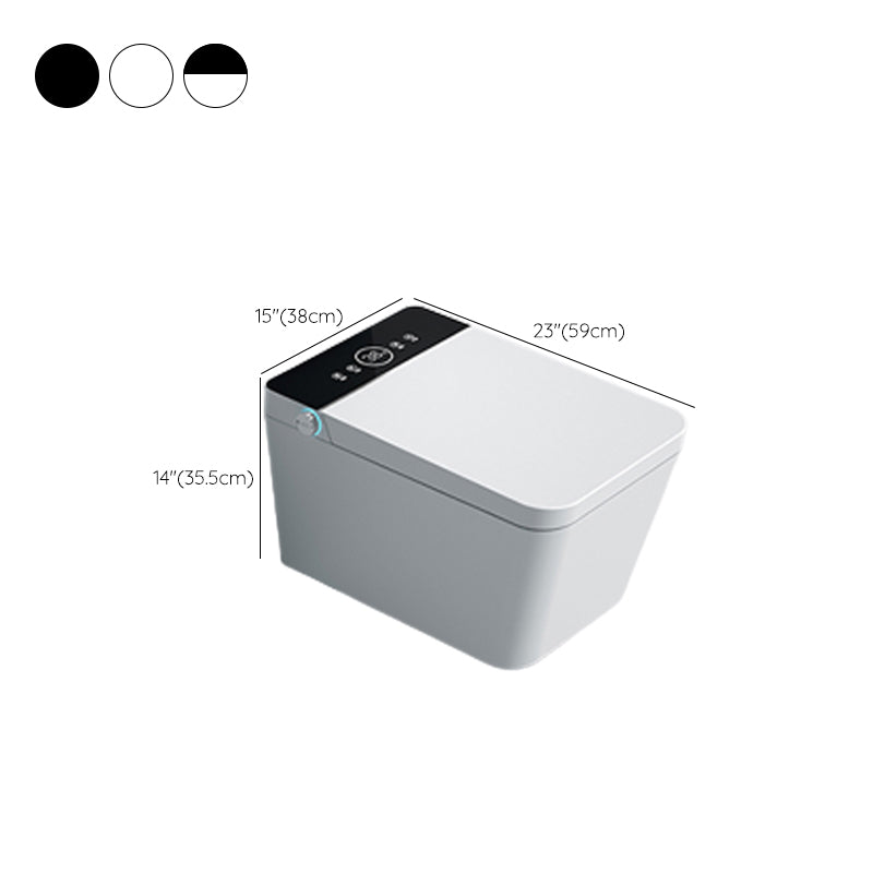 Dual Flush Wall Hung Toilet Set Contemporary Stain Resistant Wall Mounted Bidet Clearhalo 'Bathroom Remodel & Bathroom Fixtures' 'Bidets' 'Home Improvement' 'home_improvement' 'home_improvement_bidets' 'Toilets & Bidets' 7333246