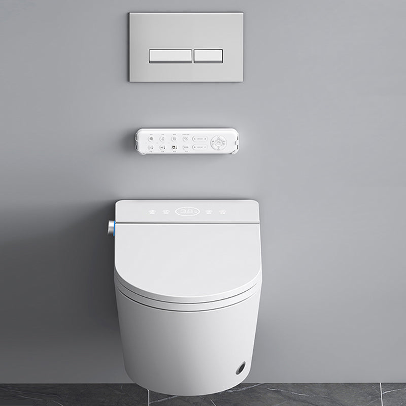 Heated Seat Wall Hung Toilet Set Elongated Wall Mounted Bidet Clearhalo 'Bathroom Remodel & Bathroom Fixtures' 'Bidets' 'Home Improvement' 'home_improvement' 'home_improvement_bidets' 'Toilets & Bidets' 7333251