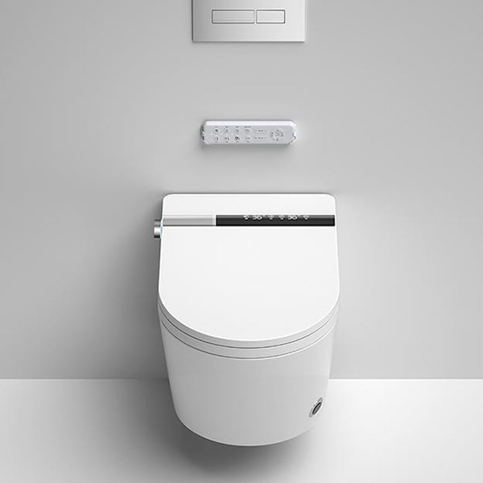 Dual Flush Wall Hung Toilet Set Elongated Deodorizing Wall Mounted Bidet Clearhalo 'Bathroom Remodel & Bathroom Fixtures' 'Bidets' 'Home Improvement' 'home_improvement' 'home_improvement_bidets' 'Toilets & Bidets' 7333263