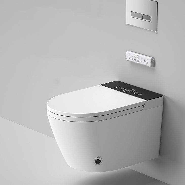 Dual Flush Wall Hung Toilet Set Elongated Deodorizing Wall Mounted Bidet Clearhalo 'Bathroom Remodel & Bathroom Fixtures' 'Bidets' 'Home Improvement' 'home_improvement' 'home_improvement_bidets' 'Toilets & Bidets' 7333267