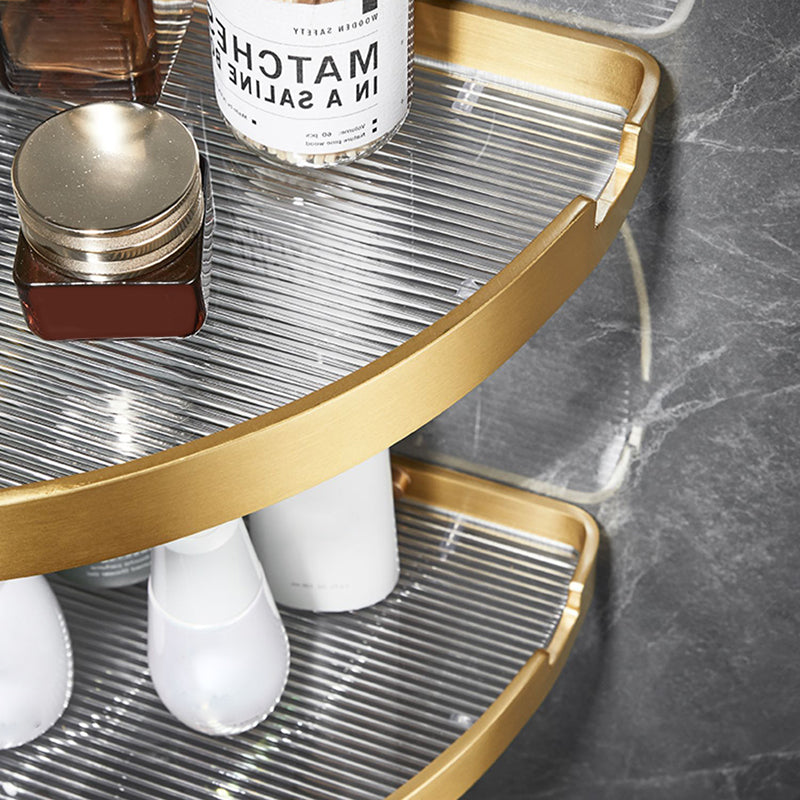 Modern Gold/Black 3 Piece Bathroom Accessory Set, Bath Shelf Clearhalo 'Bathroom Hardware Sets' 'Bathroom Hardware' 'Bathroom Remodel & Bathroom Fixtures' 'bathroom_hardware_sets' 'Home Improvement' 'home_improvement' 'home_improvement_bathroom_hardware_sets' 7333392