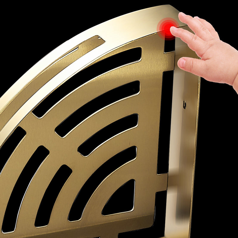 Modern Gold/Silver 3-Piece Bathroom Accessory Set, Bath Shelf Clearhalo 'Bathroom Hardware Sets' 'Bathroom Hardware' 'Bathroom Remodel & Bathroom Fixtures' 'bathroom_hardware_sets' 'Home Improvement' 'home_improvement' 'home_improvement_bathroom_hardware_sets' 7333414