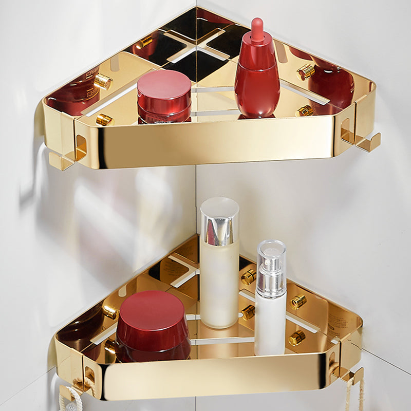 Modern 3-Piece Bath Hardware Set in Stainless Steel, Bath Shelf Clearhalo 'Bathroom Hardware Sets' 'Bathroom Hardware' 'Bathroom Remodel & Bathroom Fixtures' 'bathroom_hardware_sets' 'Home Improvement' 'home_improvement' 'home_improvement_bathroom_hardware_sets' 7333424