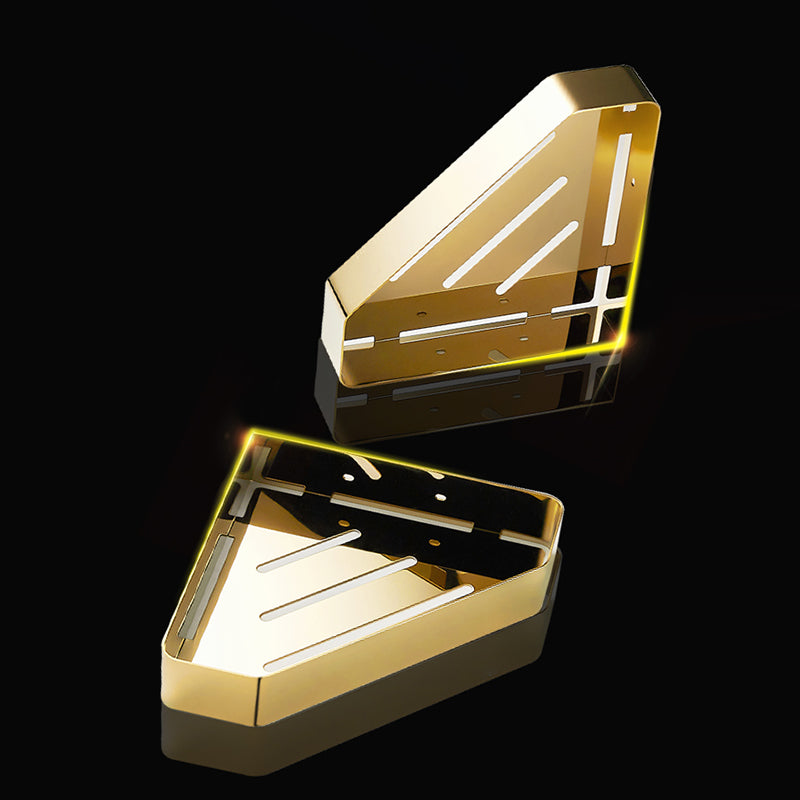 Modern 3-Piece Bath Hardware Set in Stainless Steel, Bath Shelf Clearhalo 'Bathroom Hardware Sets' 'Bathroom Hardware' 'Bathroom Remodel & Bathroom Fixtures' 'bathroom_hardware_sets' 'Home Improvement' 'home_improvement' 'home_improvement_bathroom_hardware_sets' 7333426