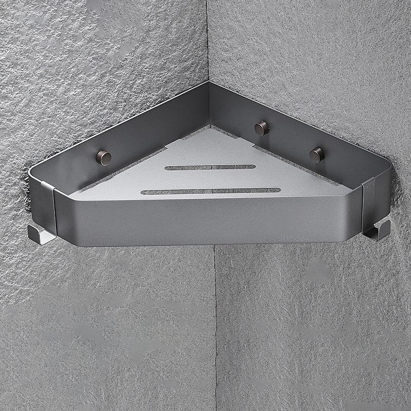 Modern 3-Piece Bath Hardware Set in Stainless Steel, Bath Shelf Grey 1 Piece Clearhalo 'Bathroom Hardware Sets' 'Bathroom Hardware' 'Bathroom Remodel & Bathroom Fixtures' 'bathroom_hardware_sets' 'Home Improvement' 'home_improvement' 'home_improvement_bathroom_hardware_sets' 7333429