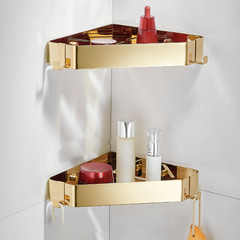 Modern 3-Piece Bath Hardware Set in Stainless Steel, Bath Shelf Gold 2 Piece Set Clearhalo 'Bathroom Hardware Sets' 'Bathroom Hardware' 'Bathroom Remodel & Bathroom Fixtures' 'bathroom_hardware_sets' 'Home Improvement' 'home_improvement' 'home_improvement_bathroom_hardware_sets' 7333440