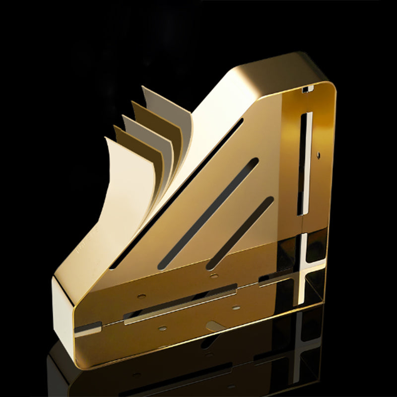 Modern 3-Piece Bath Hardware Set in Stainless Steel, Bath Shelf Clearhalo 'Bathroom Hardware Sets' 'Bathroom Hardware' 'Bathroom Remodel & Bathroom Fixtures' 'bathroom_hardware_sets' 'Home Improvement' 'home_improvement' 'home_improvement_bathroom_hardware_sets' 7333443