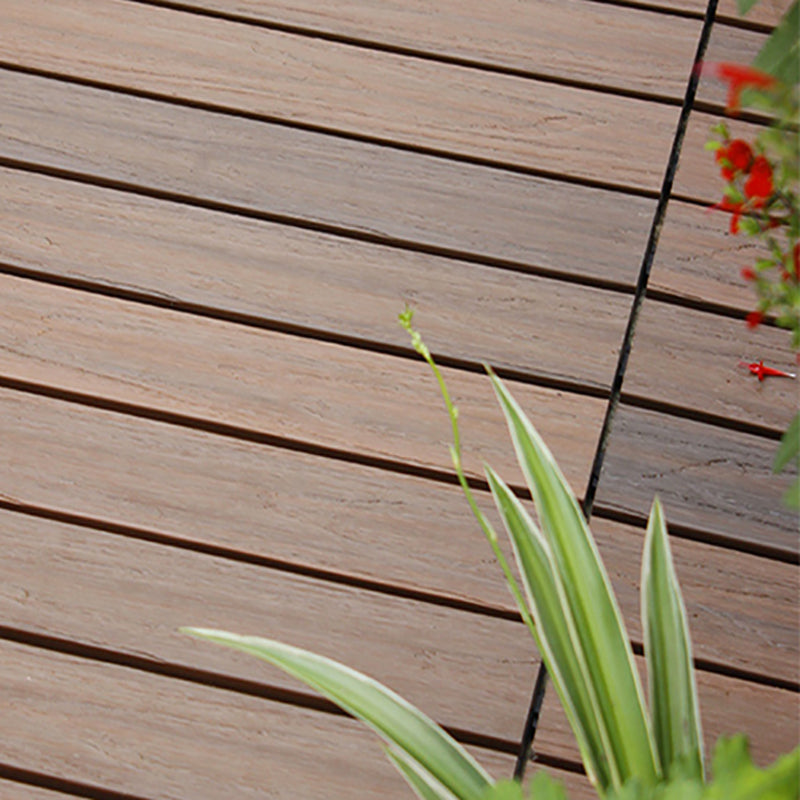 Modern Deck Plank Composite Nailed Striped Pattern Patio Flooring Tiles for Outdoor Clearhalo 'Home Improvement' 'home_improvement' 'home_improvement_outdoor_deck_tiles_planks' 'Outdoor Deck Tiles & Planks' 'Outdoor Flooring & Tile' 'Outdoor Remodel' 'outdoor_deck_tiles_planks' 7333925