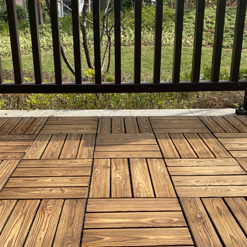 Outdoor Composite Deck Tiles Snapping Striped Detail Kit Deck Tiles Brown Clearhalo 'Home Improvement' 'home_improvement' 'home_improvement_outdoor_deck_tiles_planks' 'Outdoor Deck Tiles & Planks' 'Outdoor Flooring & Tile' 'Outdoor Remodel' 'outdoor_deck_tiles_planks' 7333950