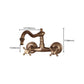 Brass Wide Spread Bathroom Faucet Industrial Lever Lavatory Faucet Clearhalo 'bathroom_sink_faucets' 'Conjuntos de Torneiras de Lavatório e Banheiro' 'home_improvement' 'home_improvement_bathroom_sink_faucets' 'Mobiliário Doméstico' 'Página inicial' 'Renovação e equipamento de casa de banho' 'Torneira para lavatório de banheiro' 7334445
