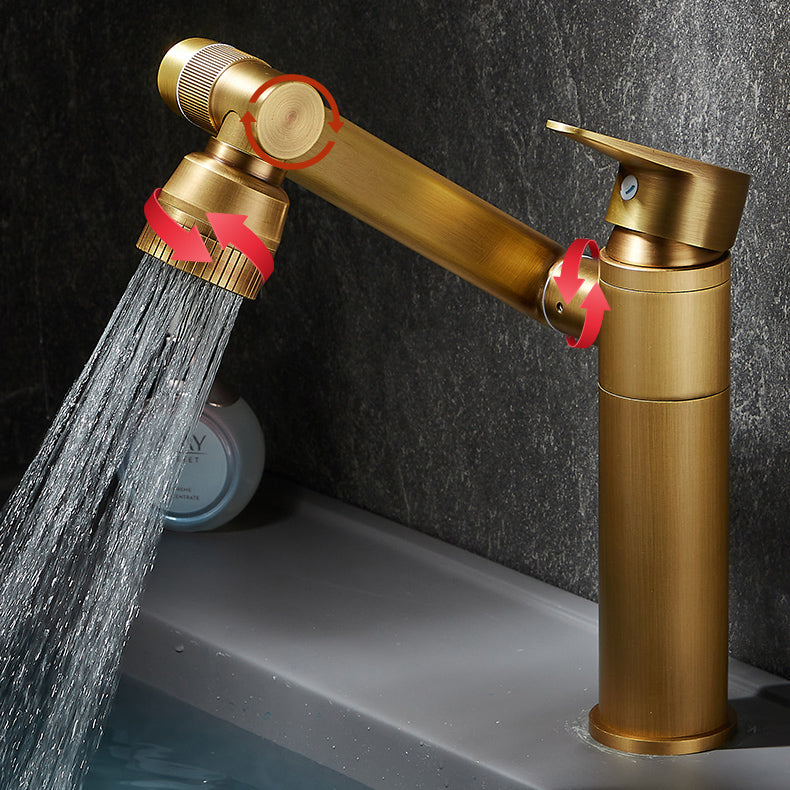 Farmhouse Wide Spread Bathroom Faucet Brass 1-Handle Lavatory Faucet Clearhalo 'Bathroom Remodel & Bathroom Fixtures' 'Bathroom Sink Faucets' 'Bathroom Sinks & Faucet Components' 'bathroom_sink_faucets' 'Home Improvement' 'home_improvement' 'home_improvement_bathroom_sink_faucets' 7334494