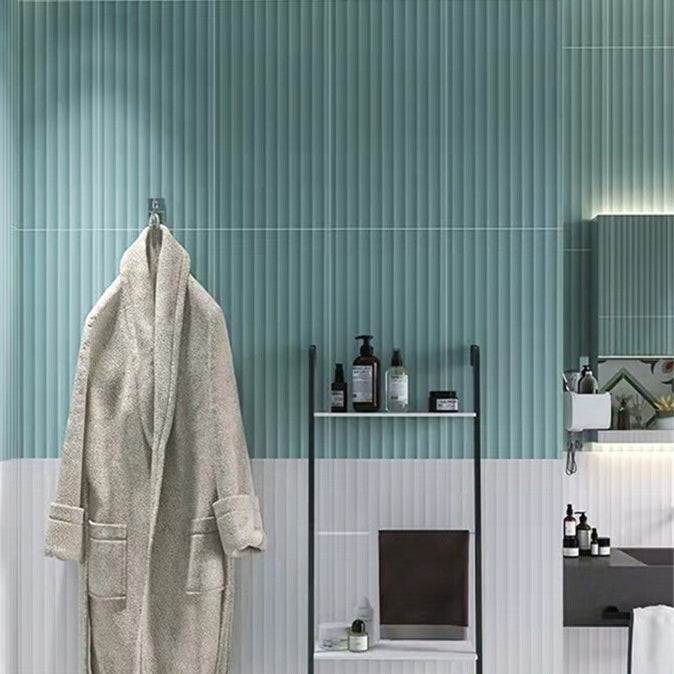 Rectangular Solid Color Tile Modern Straight Edge Matte Wall Tile Mint Green 24 Pieces Clearhalo 'Floor Tiles & Wall Tiles' 'floor_tiles_wall_tiles' 'Flooring 'Home Improvement' 'home_improvement' 'home_improvement_floor_tiles_wall_tiles' Walls and Ceiling' 7334680