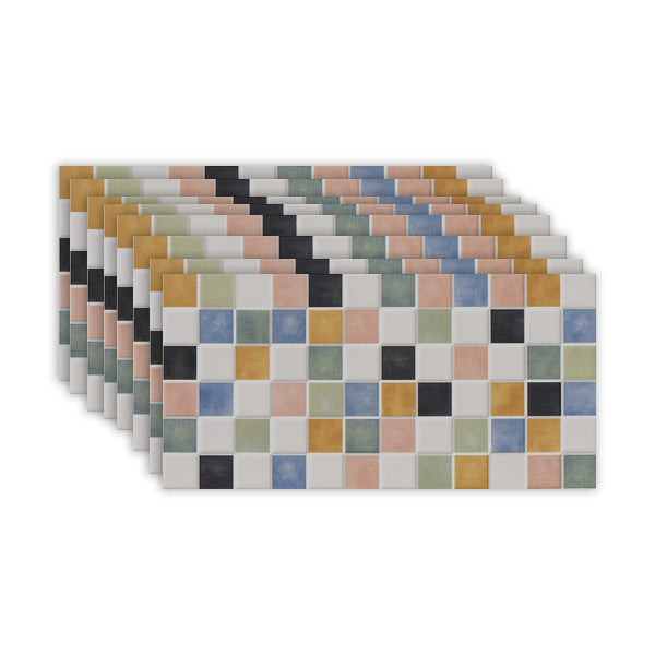 Rectangular Solid Color Tile Modern Straight Edge Matte Wall Tile Orange Clearhalo 'Floor Tiles & Wall Tiles' 'floor_tiles_wall_tiles' 'Flooring 'Home Improvement' 'home_improvement' 'home_improvement_floor_tiles_wall_tiles' Walls and Ceiling' 7334699
