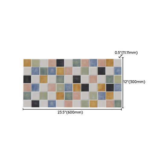 Rectangular Solid Color Tile Modern Straight Edge Matte Wall Tile ...