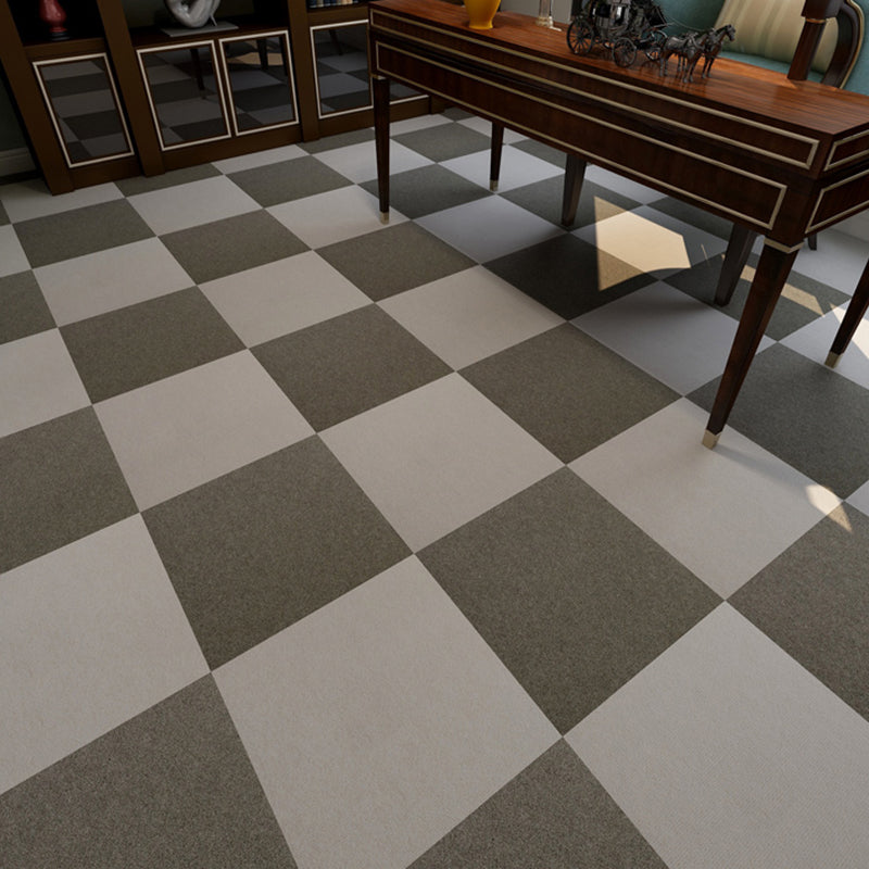 Dark Color Level Loop Carpet Tile Self Adhesive Indoor Office Carpet Tiles Brown Clearhalo 'Carpet Tiles & Carpet Squares' 'carpet_tiles_carpet_squares' 'Flooring 'Home Improvement' 'home_improvement' 'home_improvement_carpet_tiles_carpet_squares' Walls and Ceiling' 7334853