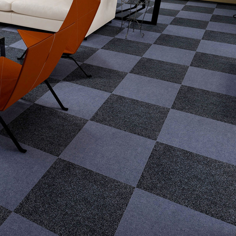 Dark Color Level Loop Carpet Tile Self Adhesive Indoor Office Carpet Tiles Black Clearhalo 'Carpet Tiles & Carpet Squares' 'carpet_tiles_carpet_squares' 'Flooring 'Home Improvement' 'home_improvement' 'home_improvement_carpet_tiles_carpet_squares' Walls and Ceiling' 7334858
