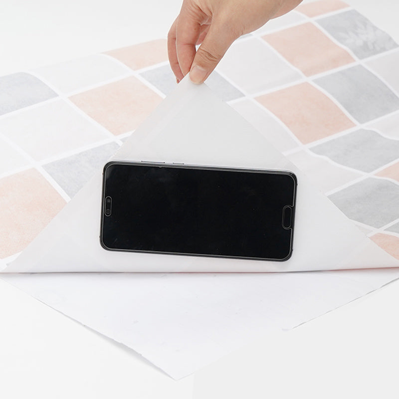 Grid Mosaic Peel & Stick Tile Scratch Resistant Wallpaper for Bathroom Backsplash Clearhalo 'Flooring 'Home Improvement' 'home_improvement' 'home_improvement_peel_stick_blacksplash' 'Peel & Stick Backsplash Tile' 'peel_stick_blacksplash' 'Walls & Ceilings' Walls and Ceiling' 7334930