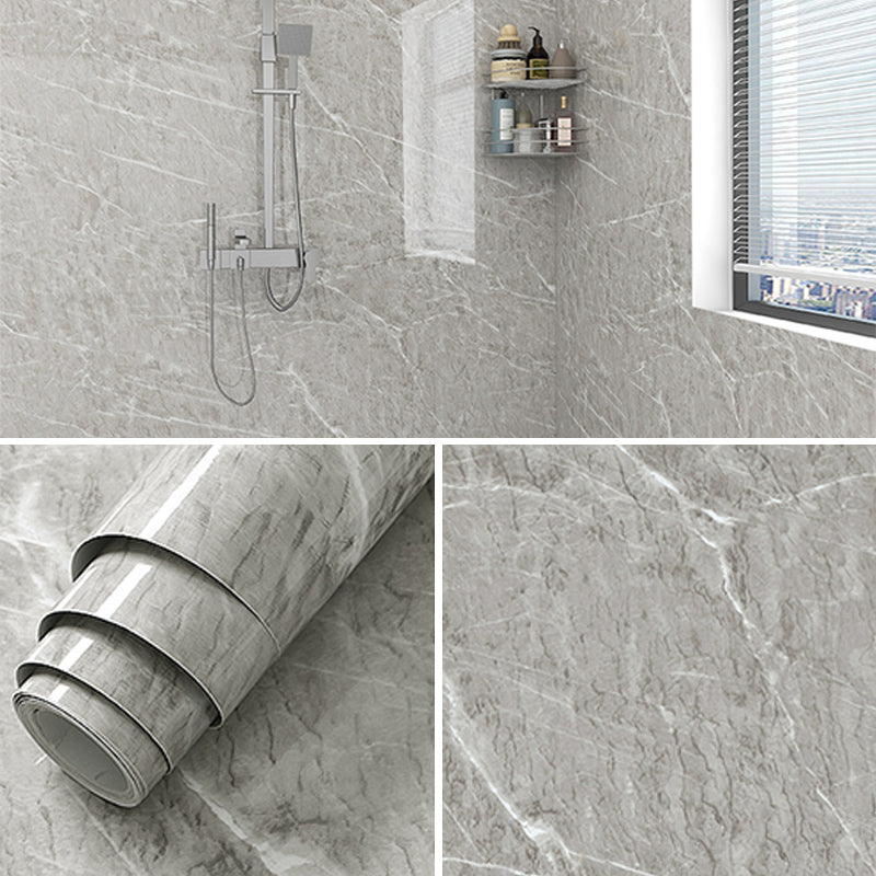 Marbling Scratch Resistant Tile PVC Singular Peel & Stick Tile for Bathroom Backsplash Beige 394"L x 47"W Clearhalo 'Flooring 'Home Improvement' 'home_improvement' 'home_improvement_peel_stick_blacksplash' 'Peel & Stick Backsplash Tile' 'peel_stick_blacksplash' 'Walls & Ceilings' Walls and Ceiling' 7334944