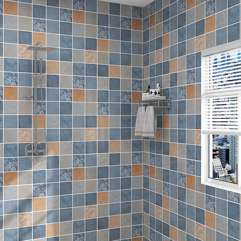 Grid Mosaic Peel & Stick Tile Scratch Resistant Wallpaper for Backsplash Wall Clearhalo 'Flooring 'Home Improvement' 'home_improvement' 'home_improvement_peel_stick_blacksplash' 'Peel & Stick Backsplash Tile' 'peel_stick_blacksplash' 'Walls & Ceilings' Walls and Ceiling' 7334951