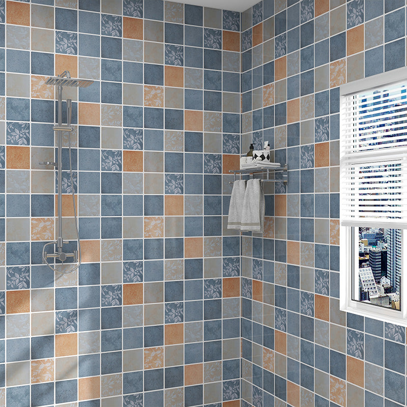 Grid Mosaic Peel & Stick Tile Scratch Resistant Wallpaper for Backsplash Wall Light Orange Clearhalo 'Flooring 'Home Improvement' 'home_improvement' 'home_improvement_peel_stick_blacksplash' 'Peel & Stick Backsplash Tile' 'peel_stick_blacksplash' 'Walls & Ceilings' Walls and Ceiling' 7334952