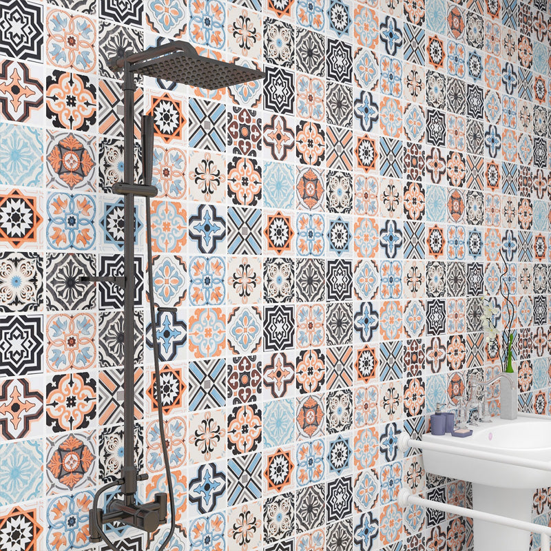 Grid Mosaic Peel & Stick Tile Scratch Resistant Wallpaper for Backsplash Wall Blue Clearhalo 'Flooring 'Home Improvement' 'home_improvement' 'home_improvement_peel_stick_blacksplash' 'Peel & Stick Backsplash Tile' 'peel_stick_blacksplash' 'Walls & Ceilings' Walls and Ceiling' 7334955