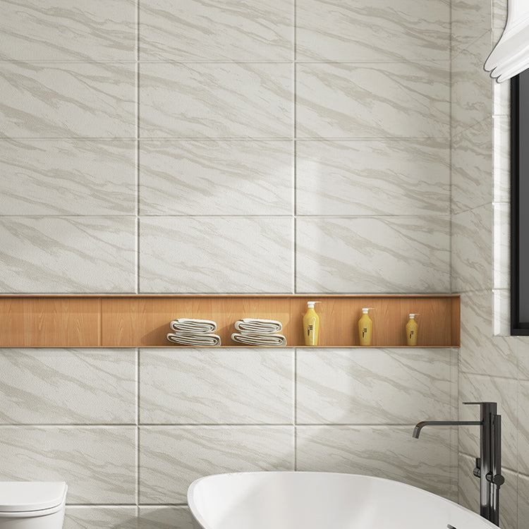 Marbling Scratch Resistant Tile PVC Singular Peel & Stick Tile for Backsplash Wall Clearhalo 'Flooring 'Home Improvement' 'home_improvement' 'home_improvement_peel_stick_blacksplash' 'Peel & Stick Backsplash Tile' 'peel_stick_blacksplash' 'Walls & Ceilings' Walls and Ceiling' 7334970