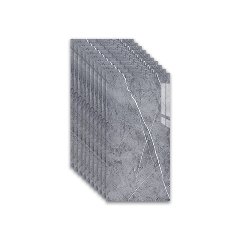 Marbling Scratch Resistant Tile PVC Singular Peel & Stick Tile for Backsplash Wall Grey Clearhalo 'Flooring 'Home Improvement' 'home_improvement' 'home_improvement_peel_stick_blacksplash' 'Peel & Stick Backsplash Tile' 'peel_stick_blacksplash' 'Walls & Ceilings' Walls and Ceiling' 7334972