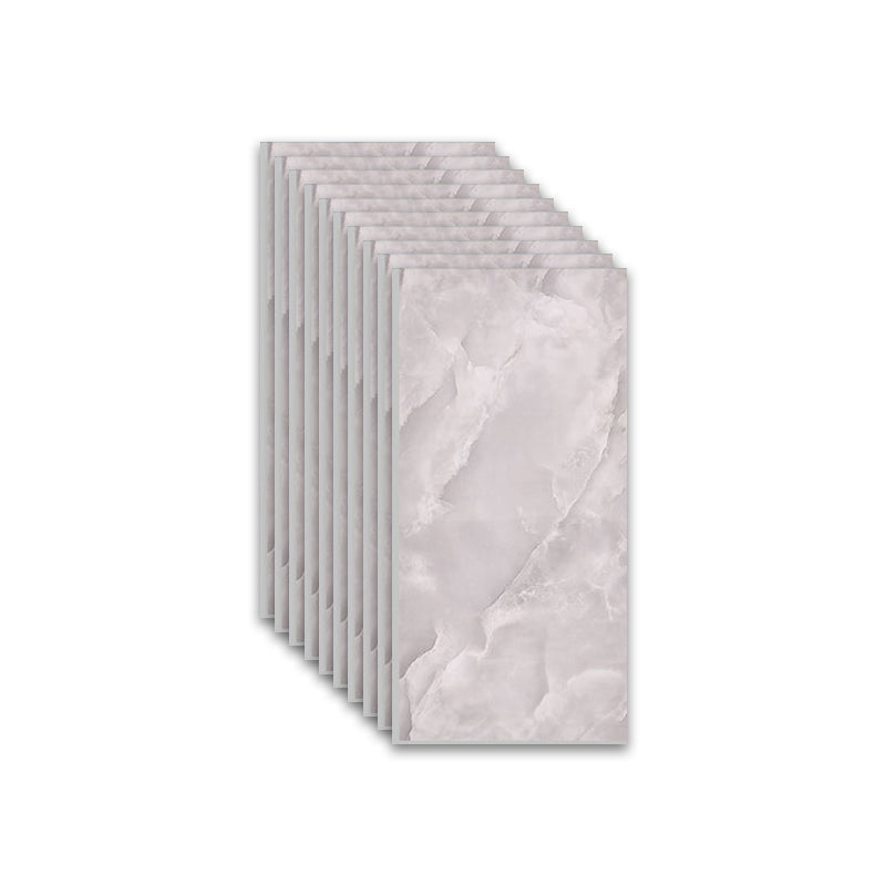 Marbling Scratch Resistant Tile PVC Singular Peel & Stick Tile for Backsplash Wall Light Gray Clearhalo 'Flooring 'Home Improvement' 'home_improvement' 'home_improvement_peel_stick_blacksplash' 'Peel & Stick Backsplash Tile' 'peel_stick_blacksplash' 'Walls & Ceilings' Walls and Ceiling' 7334975