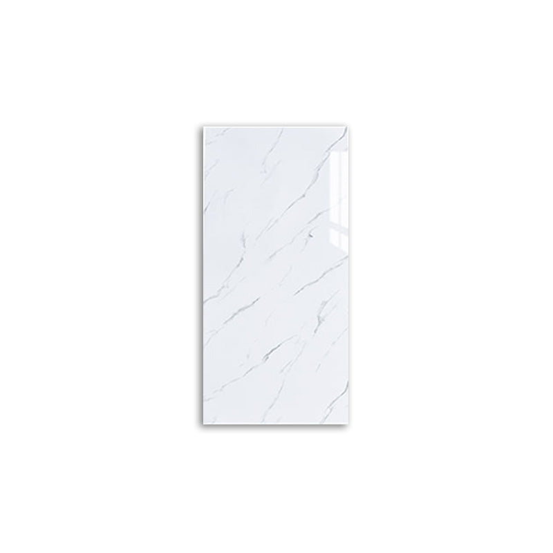 Marbling Scratch Resistant Tile PVC Singular Peel & Stick Tile for Backsplash Wall White 1 Piece Clearhalo 'Flooring 'Home Improvement' 'home_improvement' 'home_improvement_peel_stick_blacksplash' 'Peel & Stick Backsplash Tile' 'peel_stick_blacksplash' 'Walls & Ceilings' Walls and Ceiling' 7334978
