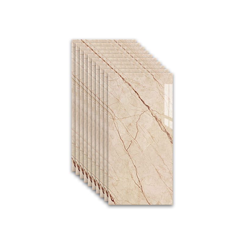 Marbling Scratch Resistant Tile PVC Singular Peel & Stick Tile for Backsplash Wall Khaki Clearhalo 'Flooring 'Home Improvement' 'home_improvement' 'home_improvement_peel_stick_blacksplash' 'Peel & Stick Backsplash Tile' 'peel_stick_blacksplash' 'Walls & Ceilings' Walls and Ceiling' 7334985