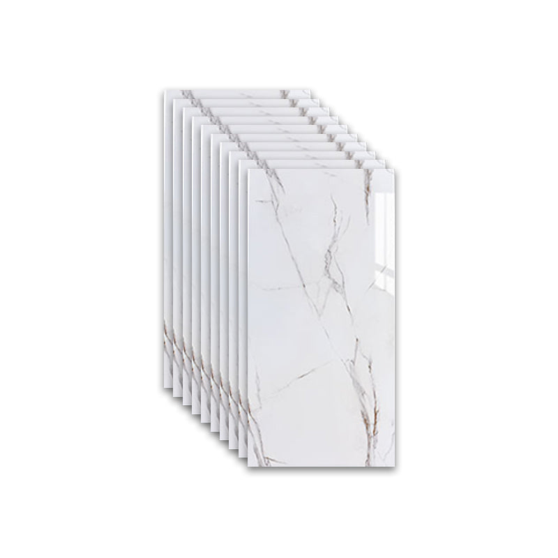 Marbling Scratch Resistant Tile PVC Singular Peel & Stick Tile for Backsplash Wall White-Gray Clearhalo 'Flooring 'Home Improvement' 'home_improvement' 'home_improvement_peel_stick_blacksplash' 'Peel & Stick Backsplash Tile' 'peel_stick_blacksplash' 'Walls & Ceilings' Walls and Ceiling' 7334991