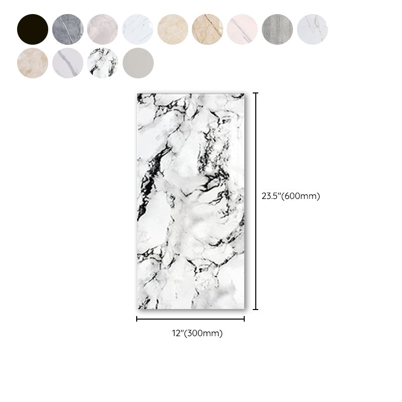 Marbling Scratch Resistant Tile PVC Singular Peel & Stick Tile for Backsplash Wall Clearhalo 'Flooring 'Home Improvement' 'home_improvement' 'home_improvement_peel_stick_blacksplash' 'Peel & Stick Backsplash Tile' 'peel_stick_blacksplash' 'Walls & Ceilings' Walls and Ceiling' 7335000